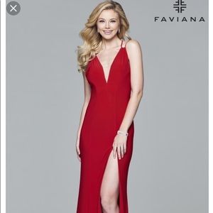 Red Prom dress